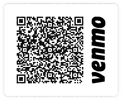 Venmo QR code to donate to Wellspring